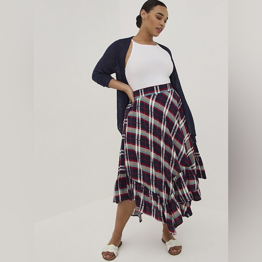 Black/Plaid torrid Maxi Skirt